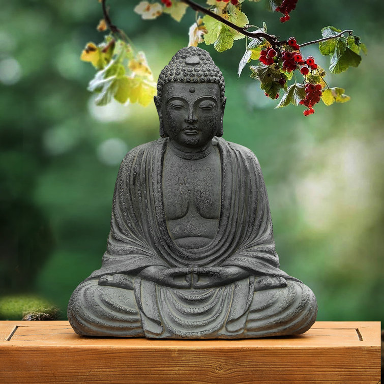Bungalow Rose Eirena Meditating Buddha Garden Statue & Reviews
